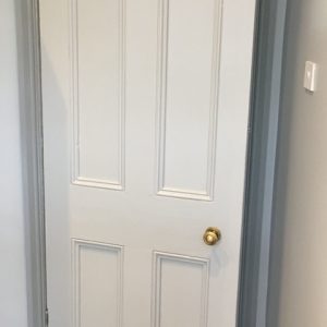 Door prepared for painting